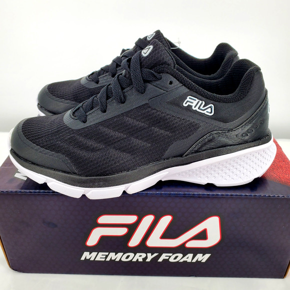 Fila Womens 8.5 Memory‎ Core Callibration 23 Lightweight Black Sneakers New - Picture 3 of 9